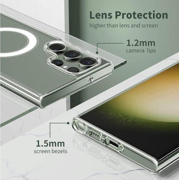 For Samsung Galaxy Clear MagSafe Magnetic Shockproof Case Cover For Samsung Galaxy Clear MagSafe Magnetic Shockproof Case Cover